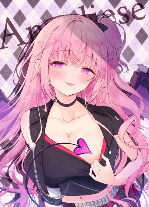 茶猫みと先生の同人誌に寄稿させていただいたアンネです!パンクロック衣装めちゃ好き 