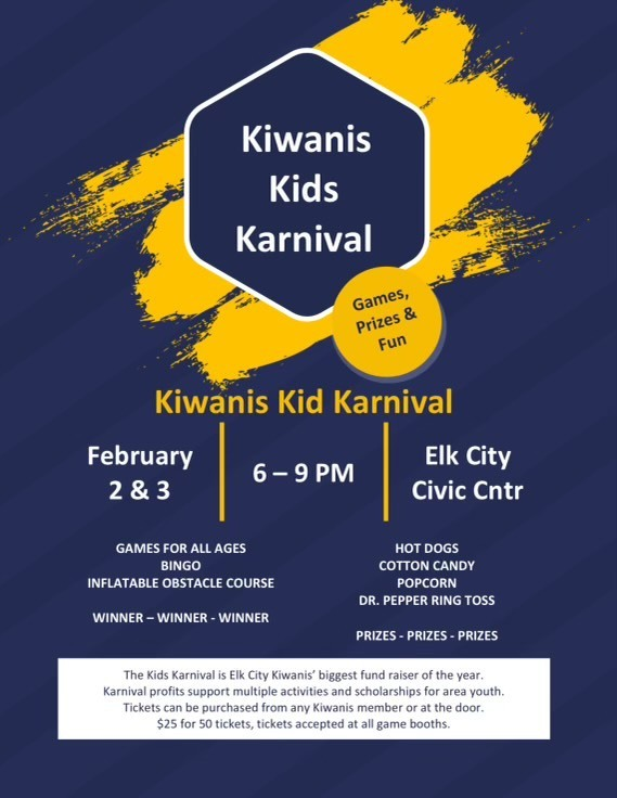 Kiwanis Kids Karnival 
February 2 &amp; 3