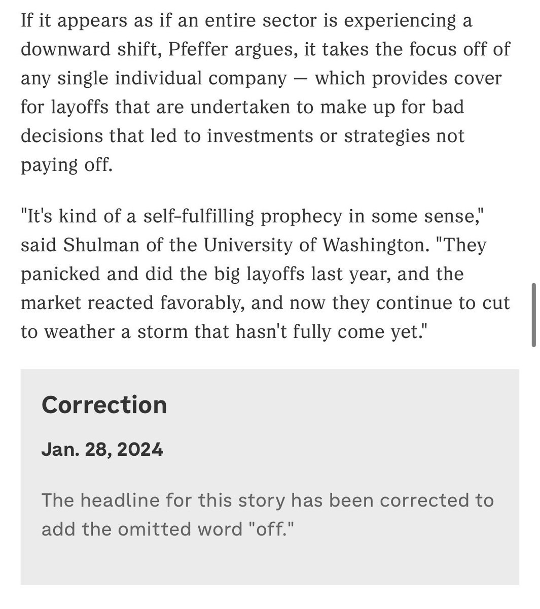 the greatest correction of 2024