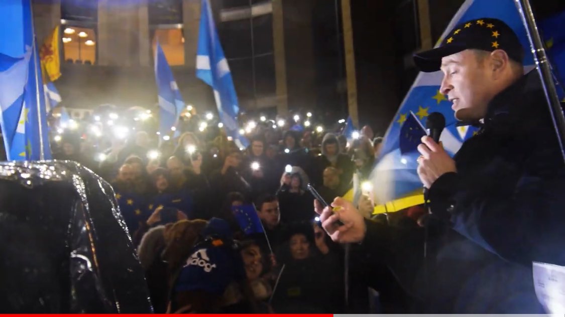 GlasgowEurope's tweet photo. We remember so well singing #OdetoJoy in a rainy and windy Buchanan St, Glasgow 4 years ago
#Brexit4
So many people joined us on the streets of Glasgow despite the wind and rain
There was a wonderful sense of solidarity
📹
#WeAreEuropean 🇪🇺🏴
https://t.co/6TOLFudBRX https://t.co/ia4lXcRfvn
