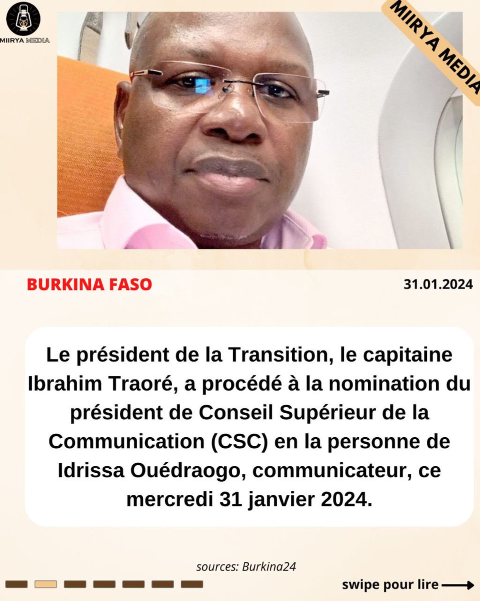 miirya2's tweet photo. #BurkinaFaso : nomination du #Predident du #csc https://t.co/s3a8kOGIlC