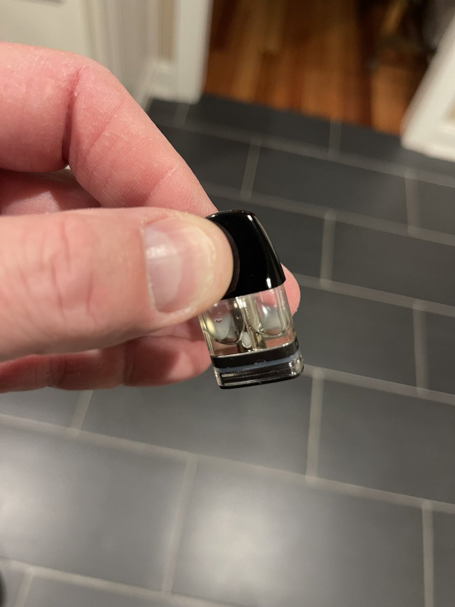 DENFESMIRE's tweet photo. @Uwelltech  I filled this pod up (brand new) and already leaking…. Happens all the time!  Half the juice came out in the first 30 mins on my counter……and you know the drama if you have to return something either to the store or Uwell. …….do better @Uwelltech #caliburn https://t.co/OSBdPWRaxO
