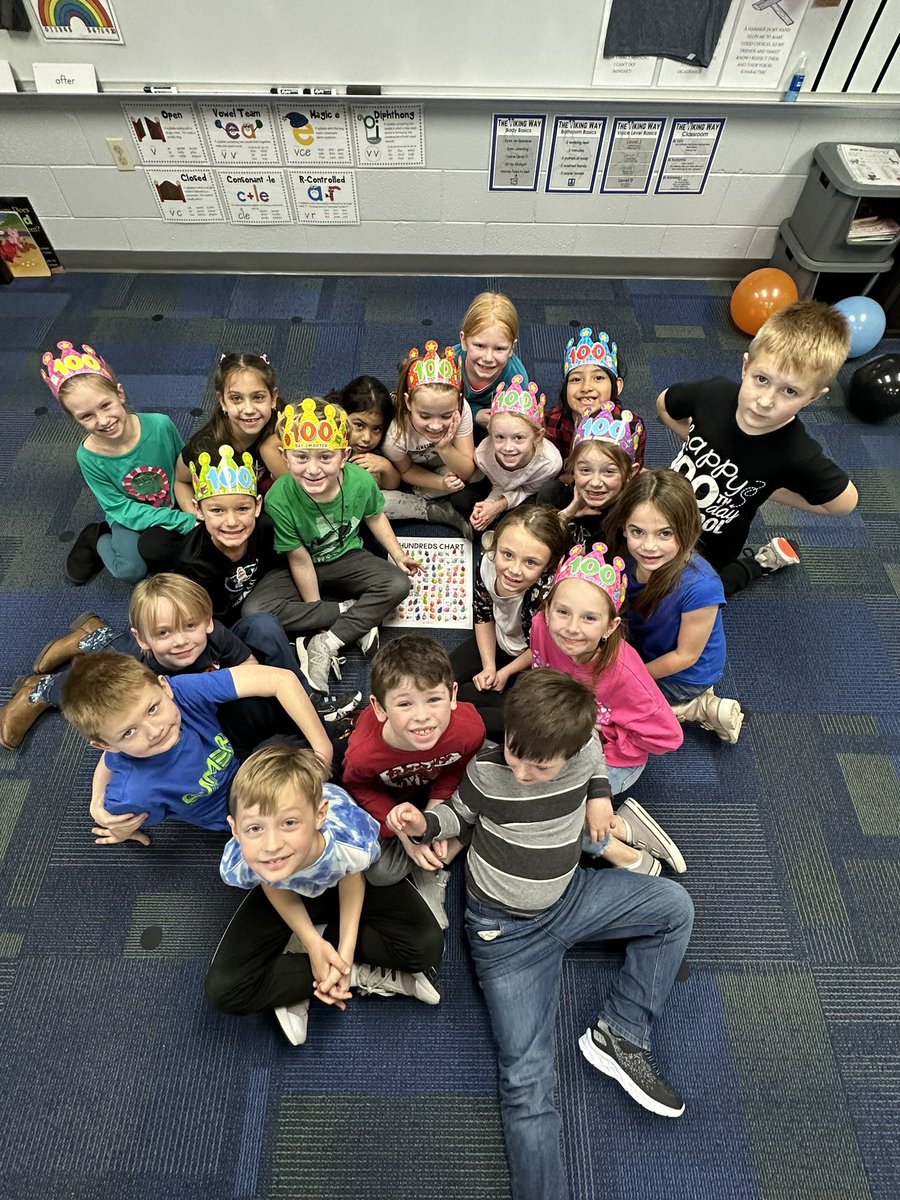 sprunk_holly's tweet photo. First grade fun on the 💯 day!
@PCElemSchool #lakeviewvikes https://t.co/csa39ROdY3