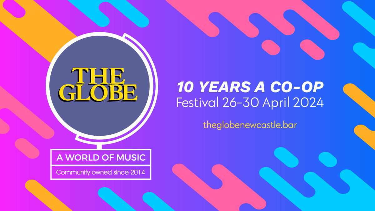 We are celebrating being 10 YEARS A CO-OP with a 5-day multi-genre festival, 26-30 April. Discounted Earlybird tickets available. theglobenewcastle.bar/product/apr-26… <a href="/IzzieWalsh/">Izzie Walsh</a> <a href="/PensacolaMist/">Pensacola Mist</a> <a href="/Alligator_Gumbo/">Alligator Gumbo</a> <a href="/SwingTyne/">Swing Tyne</a> <a href="/ClarkTracey1/">Clark Tracey</a> <a href="/JazzCoopUK/">Jazz.Coop</a>
