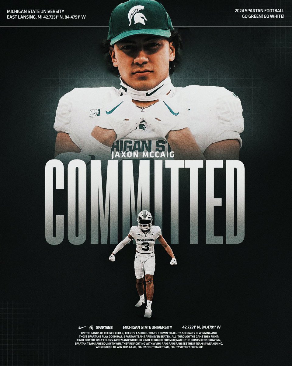 Locked in with Michigan State University! 🔒Thank you <a href="/KbTheStable/">KB</a> for making my dreams come true