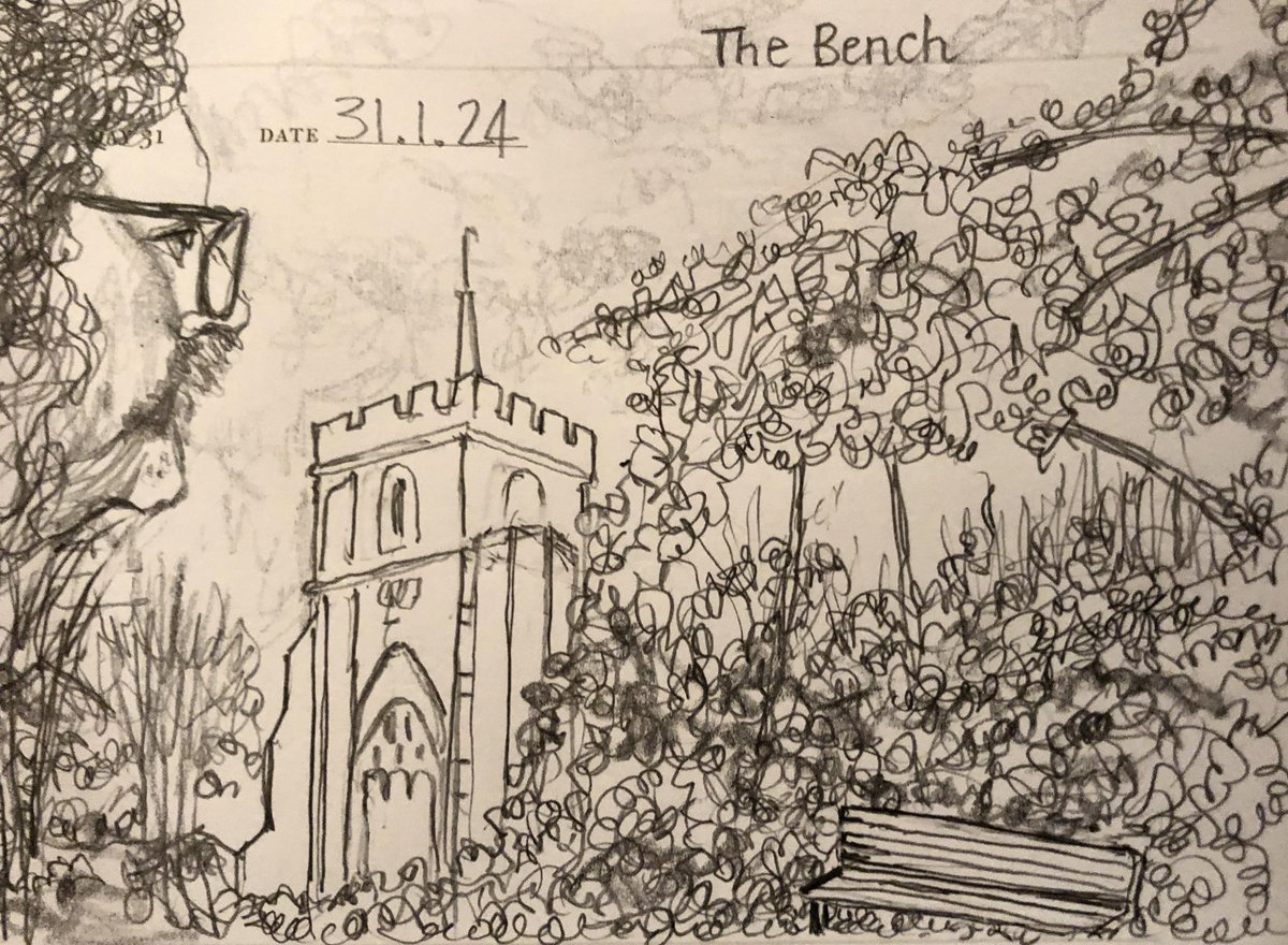 One Sketch A Day 31.1.24
‘The Bench’
#thebench #kingslangley #onesketchaday #sketchbook #visualdiary #art #illustration #pencilsketch
