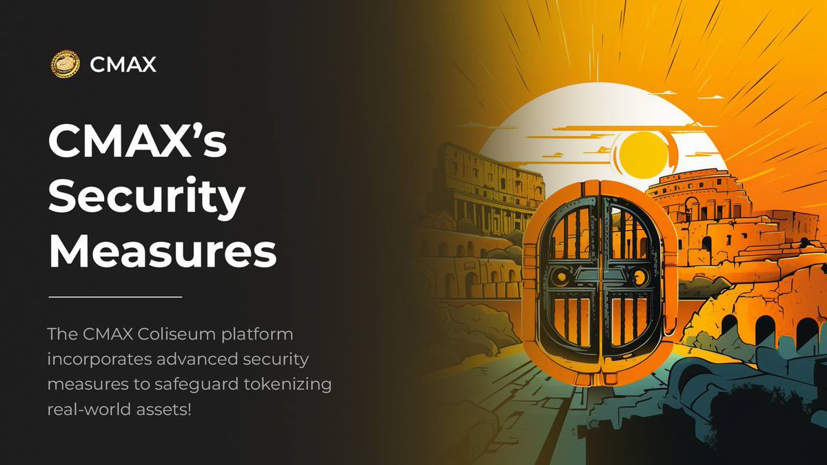 CMAX_Coliseum's tweet photo. 🔥 The CMAX Coliseum platform incorporates advanced security measures to safeguard tokenizing real-world assets. 

💪 Although the ownership team is yet to be announced, we aim for full transparency by becoming doxxed.

🎁 We plan to conduct more AMA sessions to address queries https://t.co/OL2H8FqBnA