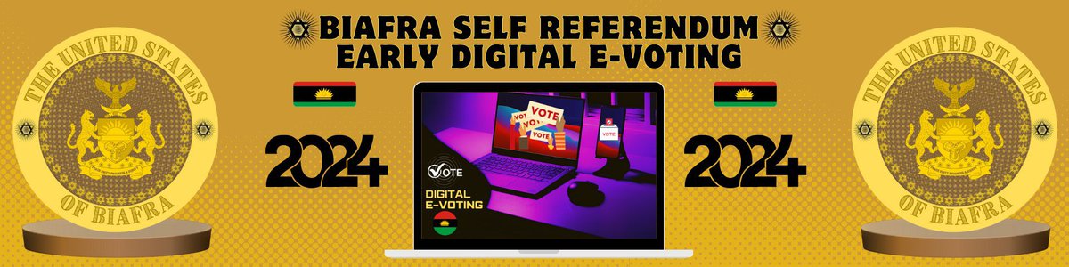 simon_ekpa's tweet image. BREAKING!
Biafra: BRGIE begins self-referendum E-voting for all Biafrans globally!
The Biafra Republic Government in Exile, BRGIE has kickstarted Biafra Self-Referendum to actualize the age-long agitated sovereign nation called The United States of Biafra.
As a Biafran, you…
