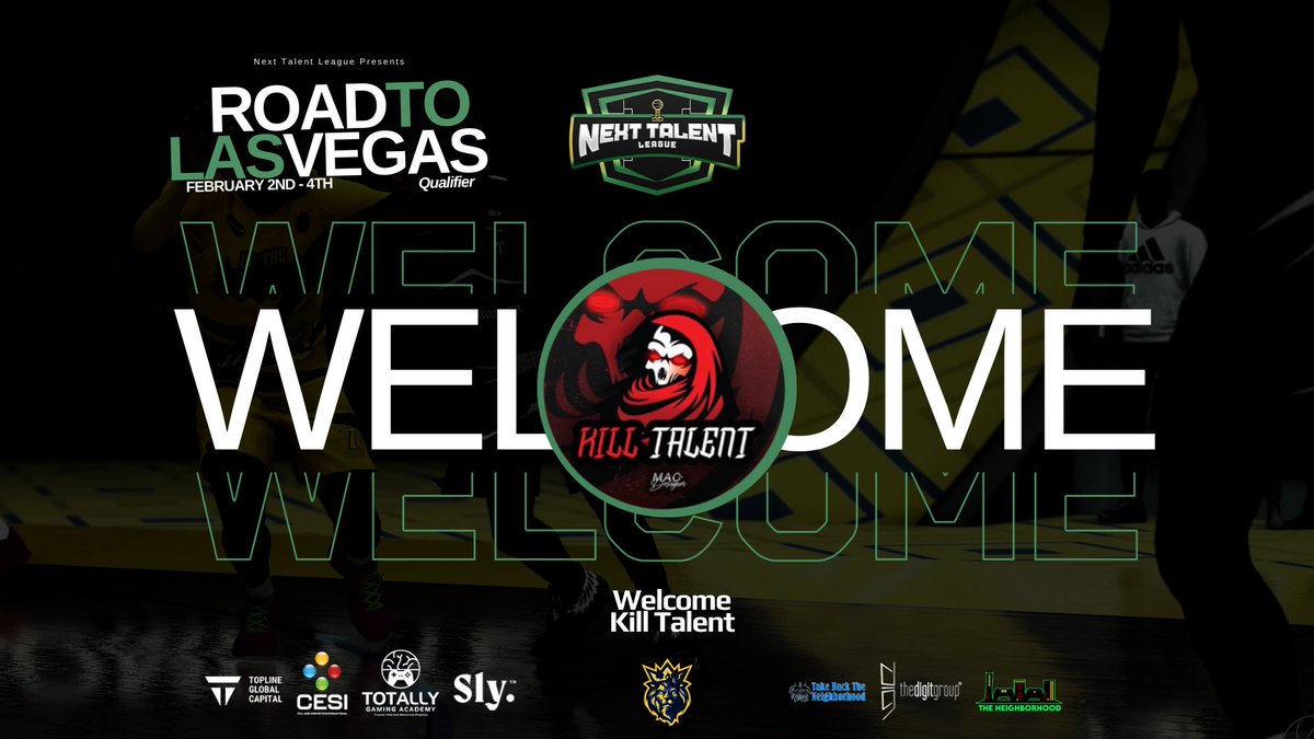 NextTalent Esp | ๐ฆ (@nexttalentesp) on Twitter photo <a href="/killtalent2k/">TEAM KillTalent</a>  Will be competing in the <a href="/nxtlproam/">Next Talent League</a>
Road To Vegas Qualifier!
<a href="/FinessK__/">๐๐๐จ๐จ โ
</a> 
<a href="/ShoTyme__/">ShoTyme KT๐ฏ</a> 
<a href="/LabWork2k/">Lab๐ซ</a> 
<a href="/Dungooly/">Dunga</a> 
<a href="/StoryOfDre/">RISKTAKER</a> 
<a href="/iNetworkSports/">iNetwork</a> @youFamousEnough
<a href="/2kCompGames/">Jelani Mitchell</a> <a href="/TooColdOrg/">TooCold Org โ๏ธ</a>
<a href="/TheTop5N/">Top5 Nation ๐</a> <a href="/iMProAm/">iM Nation ๐</a>
<a href="/RiskTakersGC/">RiskTakers ๐ช</a> <a href="/CoachJersey2K/">๐John Jonesโ๐ฝ</a>
<a href="/KryptoNT_/">Krypto Nโ </a> <a href="/killtalent2k/">TEAM KillTalent</a>  Will be competing in the <a href="/nxtlproam/">Next Talent League</a>
Road To Vegas Qualifier!
<a href="/FinessK__/">๐๐๐จ๐จ โ
</a> 
<a href="/ShoTyme__/">ShoTyme KT๐ฏ</a> 
<a href="/LabWork2k/">Lab๐ซ</a> 
<a href="/Dungooly/">Dunga</a> 
<a href="/StoryOfDre/">RISKTAKER</a> 
<a href="/iNetworkSports/">iNetwork</a> @youFamousEnough
<a href="/2kCompGames/">Jelani Mitchell</a> <a href="/TooColdOrg/">TooCold Org โ๏ธ</a>
<a href="/TheTop5N/">Top5 Nation ๐</a> <a href="/iMProAm/">iM Nation ๐</a>
<a href="/RiskTakersGC/">RiskTakers ๐ช</a> <a href="/CoachJersey2K/">๐John Jonesโ๐ฝ</a>
<a href="/KryptoNT_/">Krypto Nโ </a>