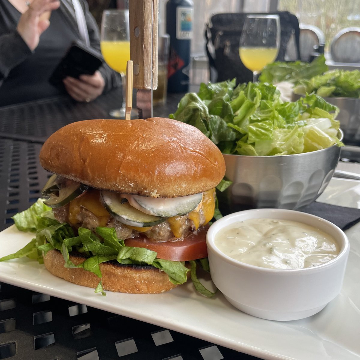 We're open at 4:00 tonight! Come take a load off and dig in to a Mmmerica Burger!! 🍔