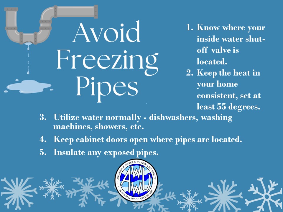 Here's some cold weather tips regarding your water pipes.