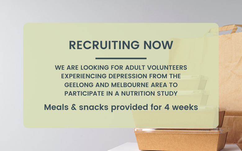 The <a href="/FoodMoodCentre/">Food & Mood Centre</a> is looking for people living with depression from #Geelong and #Melbourne 🧠 The OPTIMISM trial by @DeakinResearch <a href="/BarwonHealth/">Barwon Health</a> compares two dietary patterns on depressive symptoms. Meals and snacks are provided for 4 weeks. More➡️bit.ly/49zBbSX