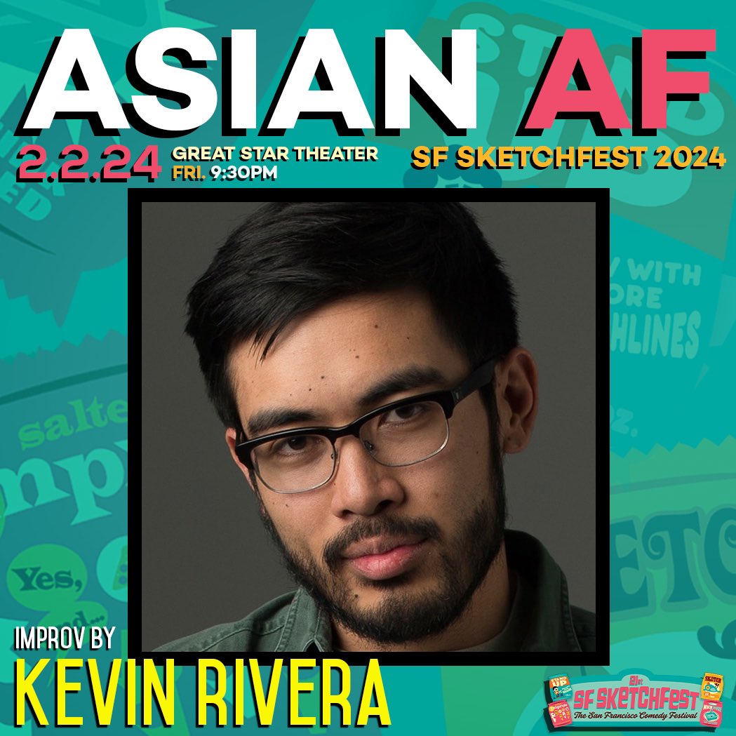 AsianAFshow's tweet photo. @SFSketchfest @ANDREWTI @yoisthisracist @netflix @LokiOfficial @ShantiCharan @DeeptanshuJha @jha_deeptanshu @GreatStarSF @jrrytrn @yourfriendLilan @Shilpadee @ToeKneeBeans @PallaviGunalan @cassijerkins @Jiavani @FilipinoAFshow @peejmccormick @joyregullano And our final 3 talented Improvisors who will be performing at ASIAN AF / SF SKETCHFEST 2024 this Friday, February 2nd @ 9:30pm at the Great Star Theater! 

✨ KEVIN RIVERA!
✨ @DHRUVUDAYSINGH!
✨ VINCE YAP!

BUY TICKETS 🎟️: https://t.co/2XHcn8OsRx https://t.co/pzf9ELsoVS