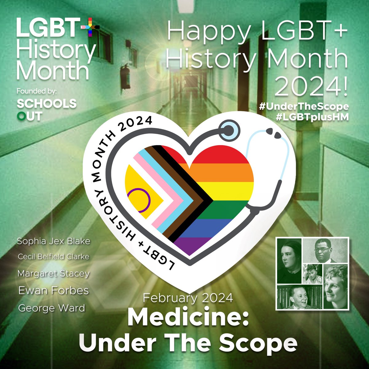 Welcome to UK LGBT+ History Month 2024!  

We encourage you to look ‘#UnderTheScope’ and learn about LGBT+ peoples’ contributions to Medicine and Healthcare, our complex history with medicine and the health inequalities we face today.
lgbtplushistorymonth.co.uk/lgbt-history-m…

#LGBTplusHM #lgbtqia