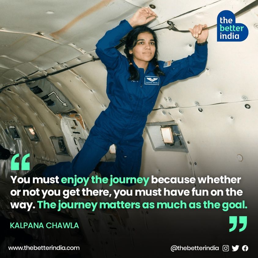 After completing her class 12 board exams with flying colours, Kalpana Chawla decided to pursue her dream of an engineering career. 

#KalpanaChawla #chaseyourdreams #womeninspace #Astronaut