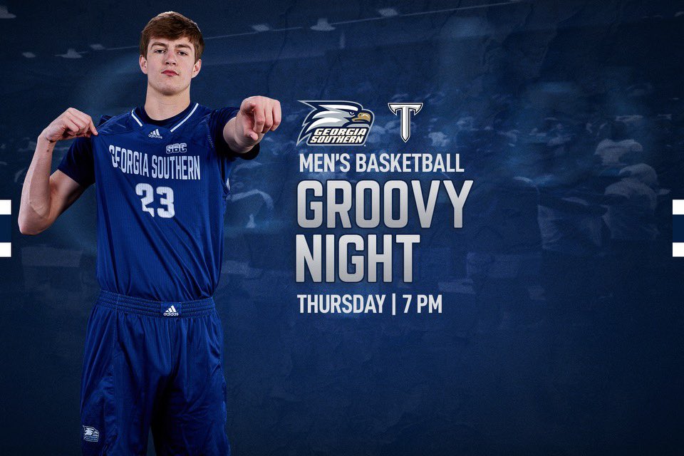 GSAthletics_MBB's tweet photo. Tomorrow night, the #2 team in the Sun Belt comes to town. Come get groovy with us 😎
#HailSouthern https://t.co/TmlEvr6Meh