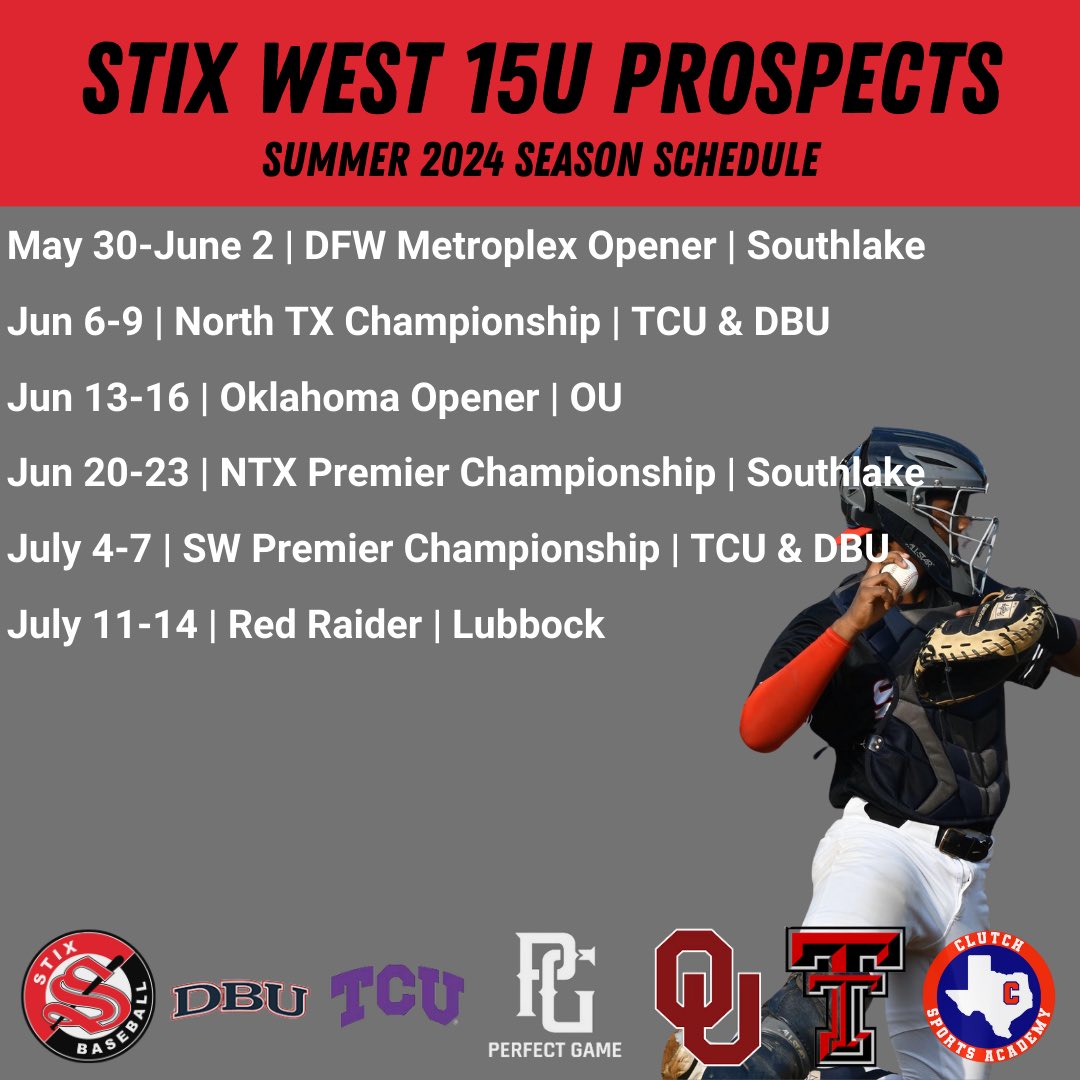 baseballtxsw's tweet photo. Stix West is looking to fill a few roster spots on our HS summer teams! Reach out to Boston Mcintire for a tryout 817-905-9605 https://t.co/bl49GYBw70