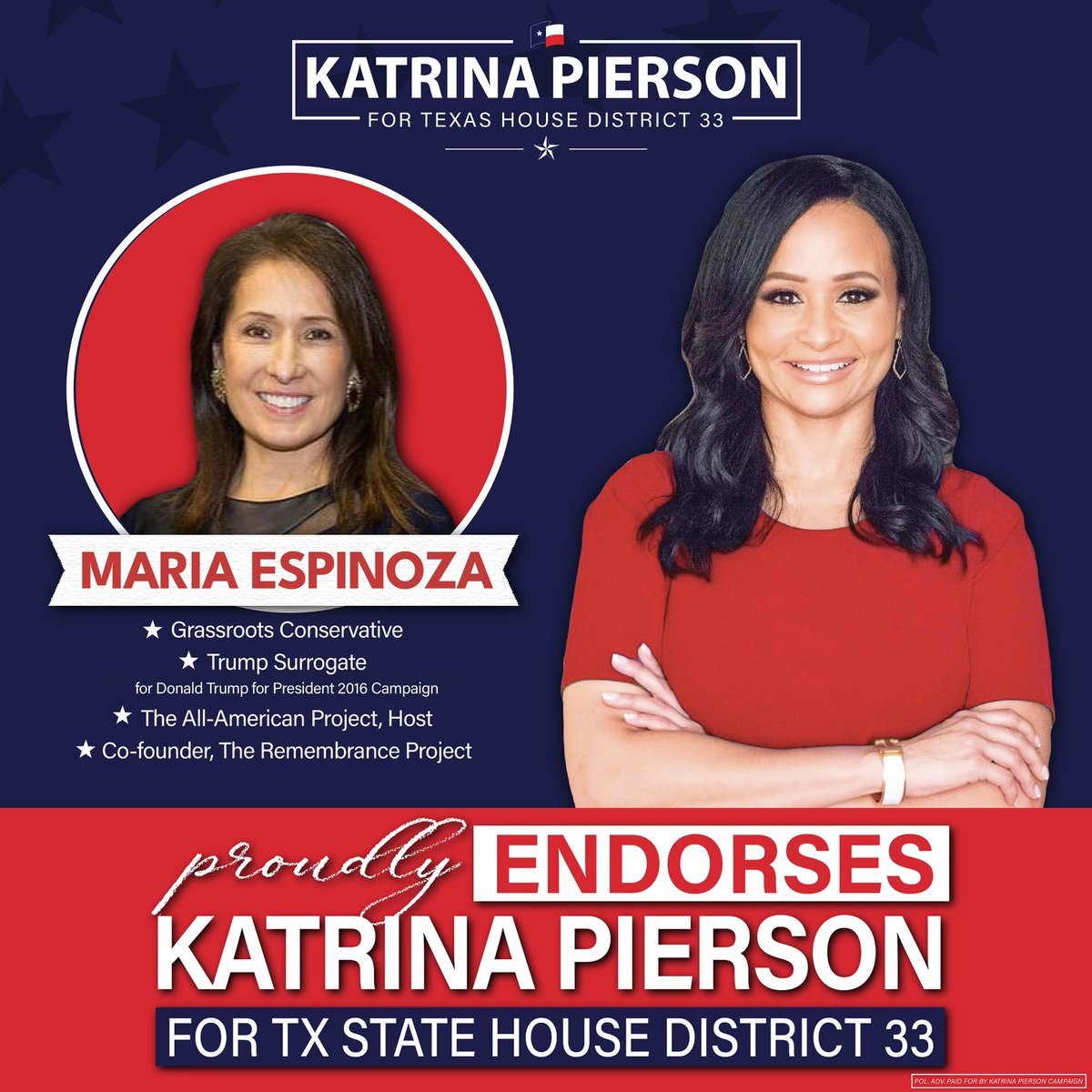 Thank you for your support, @MariaforAmerica. We have been on the frontlines of the #TexasFirst & #AmericaFirst movements long over a decade before it was cool. #HD33