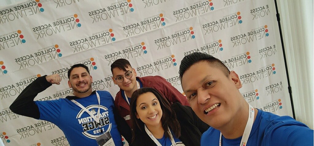 celestecjacquez's tweet photo. Our Bowie HS College Readiness representing here at NTN College Access Convening 💙🐻💙 @rgandarilla99 @martypoza @corina_favela @ETS_UTEP @JesseHHdz #ProtectTheDen #ItStartsWithUs https://t.co/h43KsbDVeW