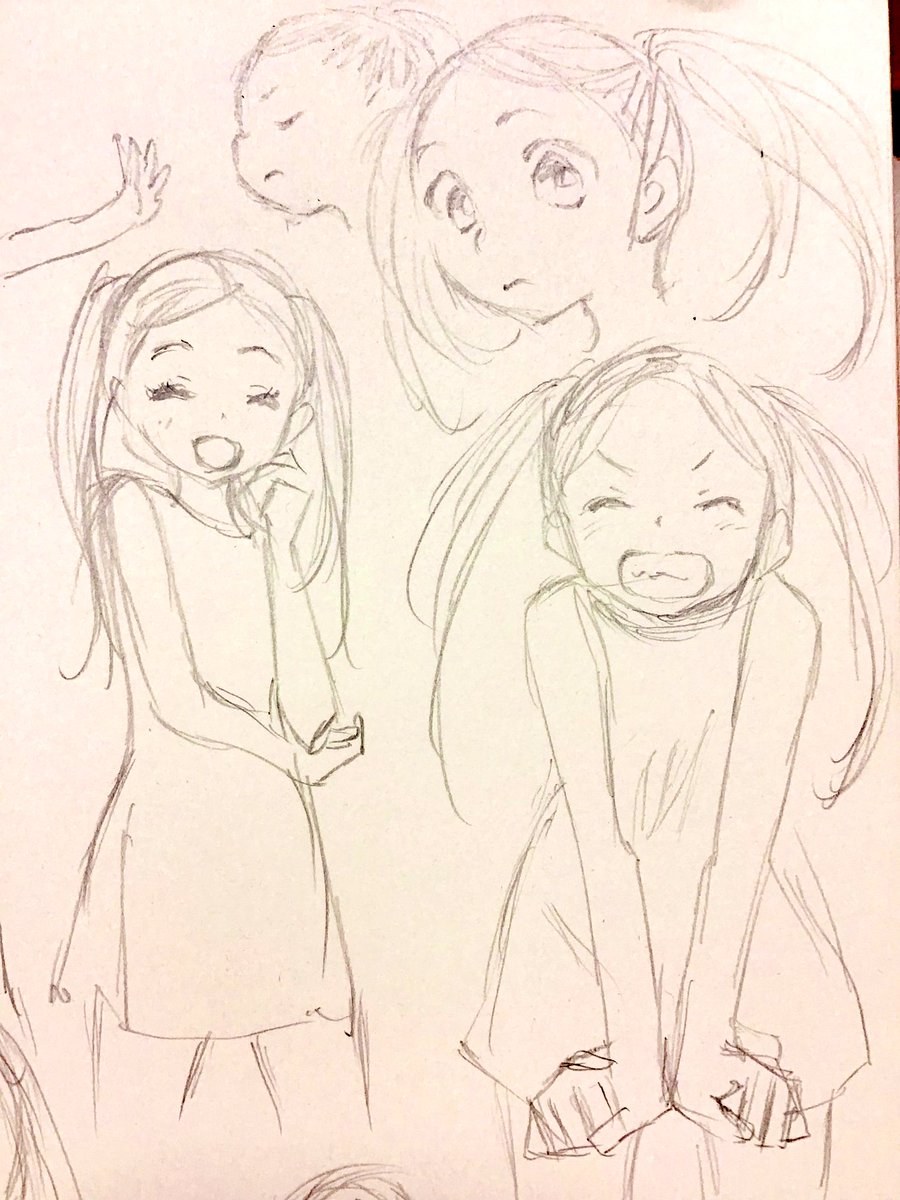 おはようです

昨晩、がーっと描いたらくがき、4枚の中の1枚
左側の右下に資料を見ないと苦手な角度が…
(あえて載せる) 