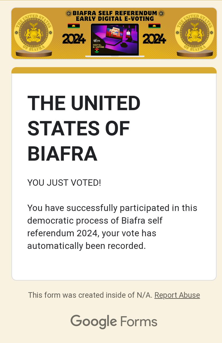 chinwe_chy's tweet photo. I just voted YES for my generations to come.
Fellow Biafrans is easy, just follow the steps and you're done https://t.co/Fr46Tiw96A