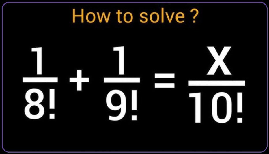 antonillos's tweet photo. x = ?
#Maths #Equations #Factorials https://t.co/pCHa09TuOC