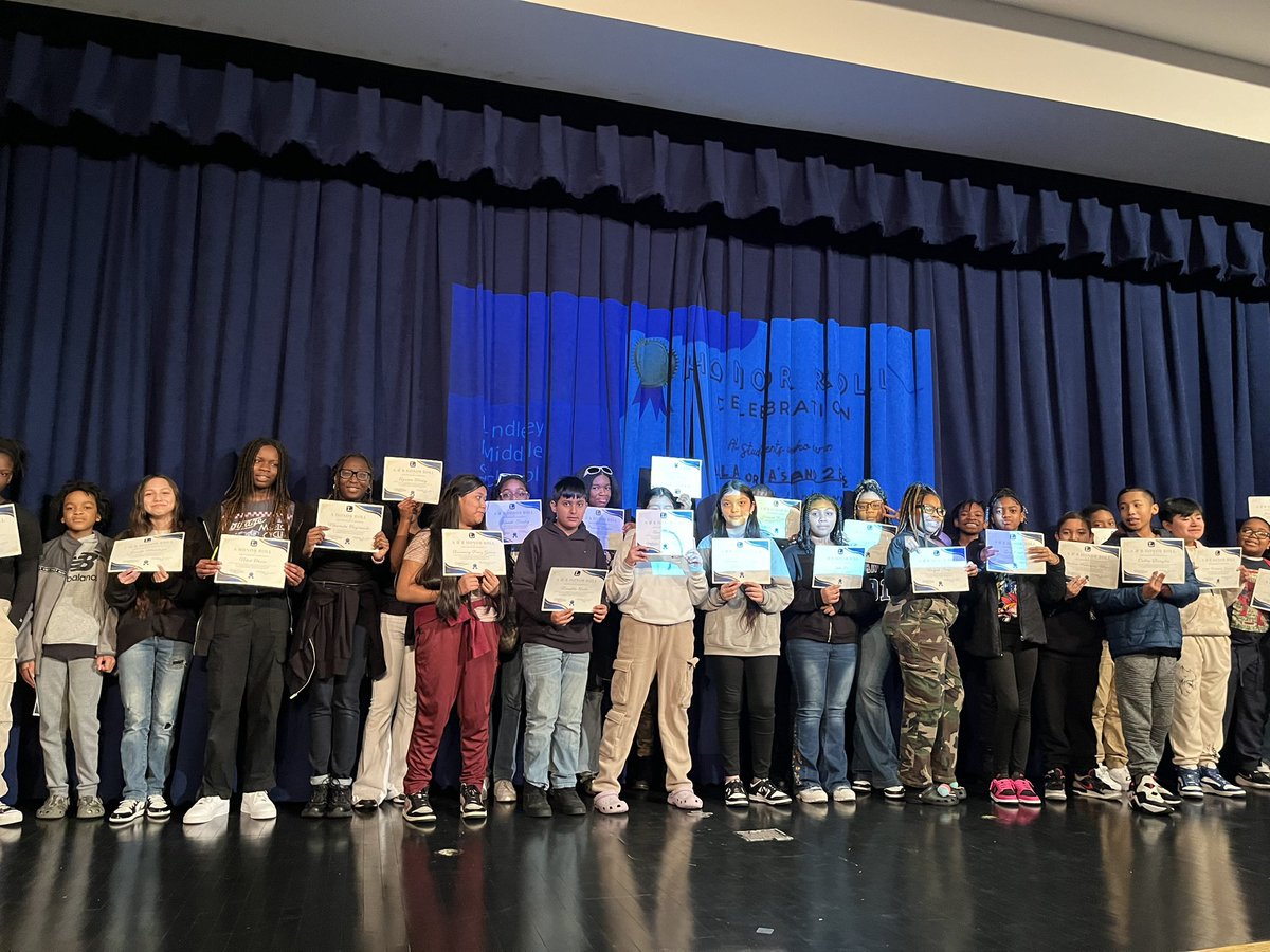 EJordanLMS's tweet photo. Great Q2 Honor Roll Celebration 
Lindley Middle School Super Stars https://t.co/k77J4xY1dm