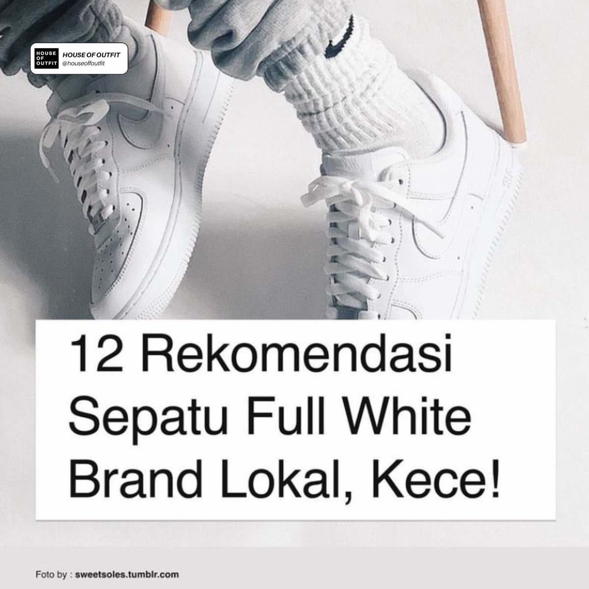 12 Rekomendasi Sepatu Full White Brand Lokal, Kece!