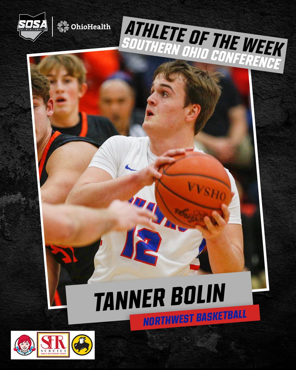 Our SOC Athlete of the Week, presented by <a href="/SchmidtFamilyRG/">Schmidt Family Restaurant Group</a>, is Northwest's <a href="/Tanner_Bolin12/">Tanner Bolin</a>.

Bolin tallied 50 points — not a typo — in Saturday's win over Western, further proving himself as one of the area's best scorers.
