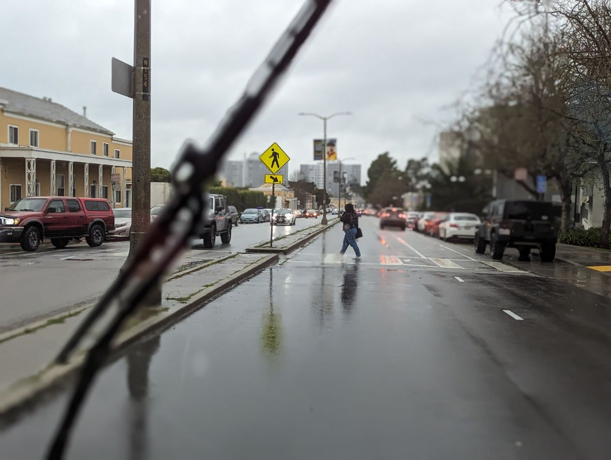 When heading out, use extra caution on the road and watch for pedestrians.