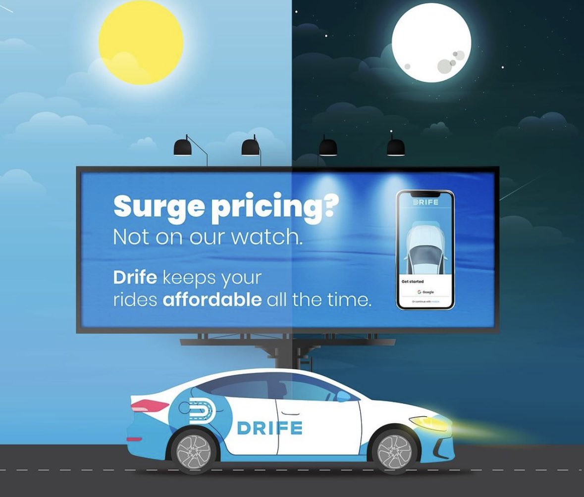 #DRIFE, your partner in affordable journeys day and night. Ride affordably, anytime🚀 @Drife_official 

#DRIFE #AffordableRides #staking #NoSurgePrice #digitalart #bnb