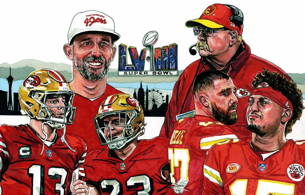 Neal Portnoy (@nealportnoy) on Twitter photo Just finished my latest work of art. Super Bowl LVIII is finished!
<a href="/taylorswift13/">Taylor Swift</a> <a href="/tkelce/">Travis Kelce</a> <a href="/PatrickMahomes/">Patrick Mahomes II</a> @NotMcCaffrey <a href="/brockpurdy13/">Brock Purdy</a> Just finished my latest work of art. Super Bowl LVIII is finished!
<a href="/taylorswift13/">Taylor Swift</a> <a href="/tkelce/">Travis Kelce</a> <a href="/PatrickMahomes/">Patrick Mahomes II</a> @NotMcCaffrey <a href="/brockpurdy13/">Brock Purdy</a>