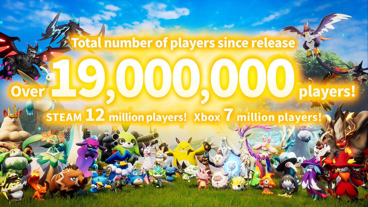 Palworld has now broken 19 million players