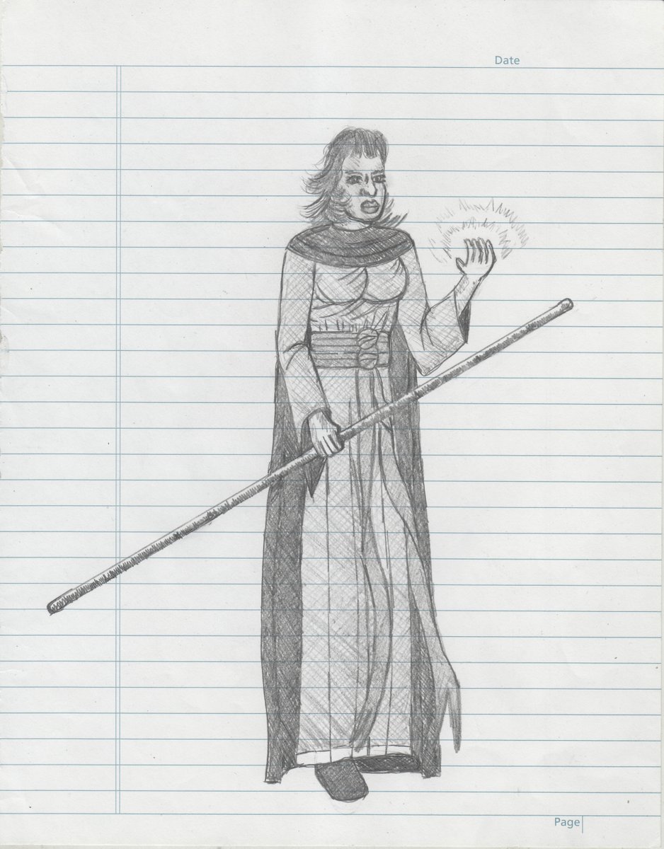 Clawberts's tweet photo. Mage Pencil Sketch #2 (01-31-2024) #scottsnider #scottmichaelsnider #art #fanart #pencilsketch #sketch #pencil #mage #magesketch #mageart #warrior #warriorart #scott #snider #malton #toronto #torontoartist #maltonartist https://t.co/OmqF2qn0CU