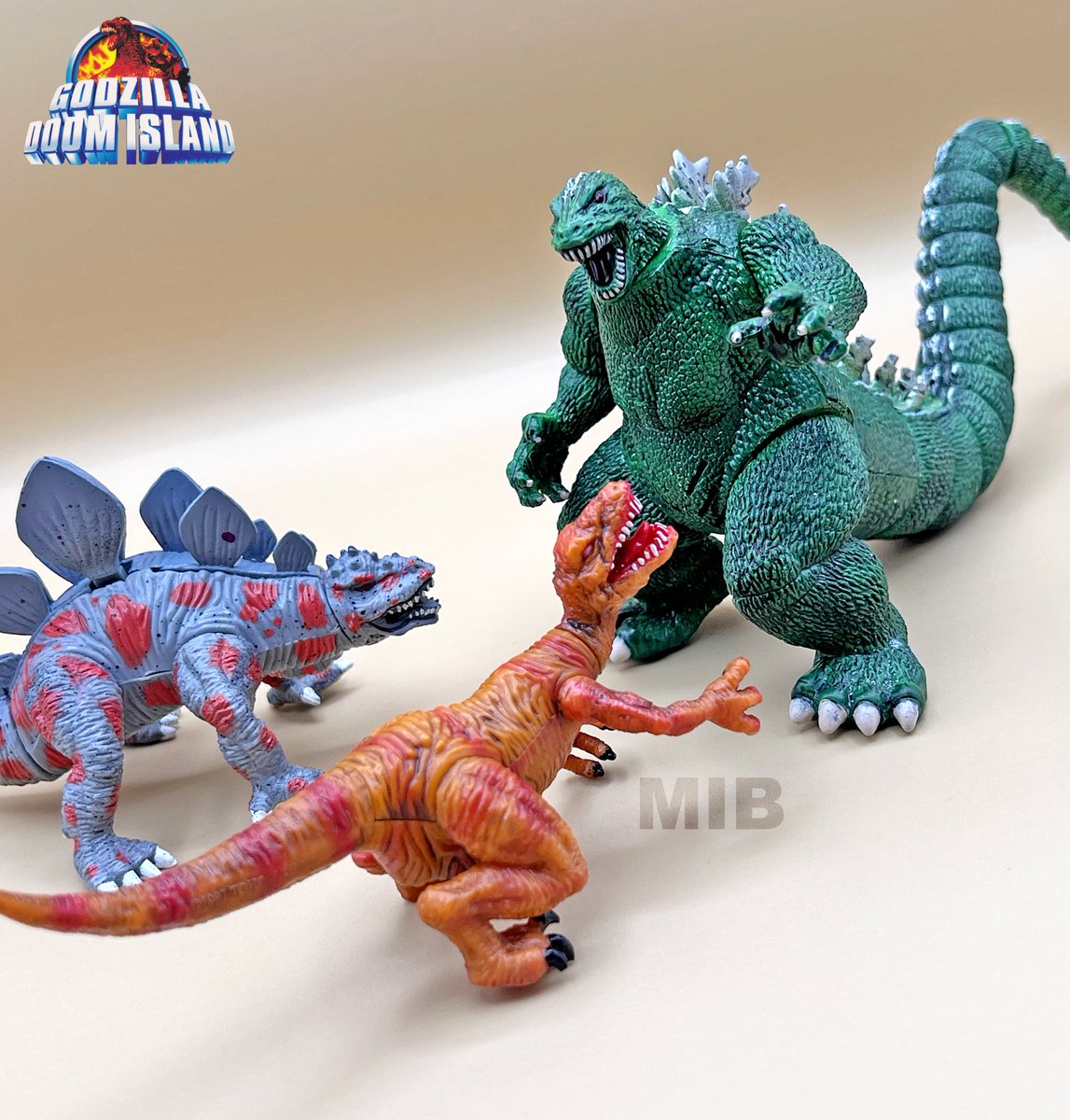 MonsterIslandB's tweet photo. Recast of the unreleased 1997 Trendmasters Doom Island 4" Godzilla. This  recast is by a former Trendmasters product designer who used the '97  prototype techniques to build it, then hand-painted it with surplus Trendmasters paint! https://t.co/aBs4W2Z6ew
