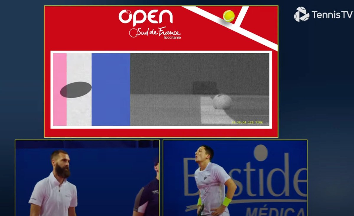 peterfig's tweet image. That’s quite the margin of error (Hawkeye vs actual camera) … 2 inches???? Yikes!