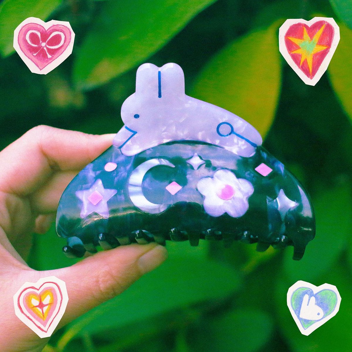 I made my first hair claw ! 💫🐇