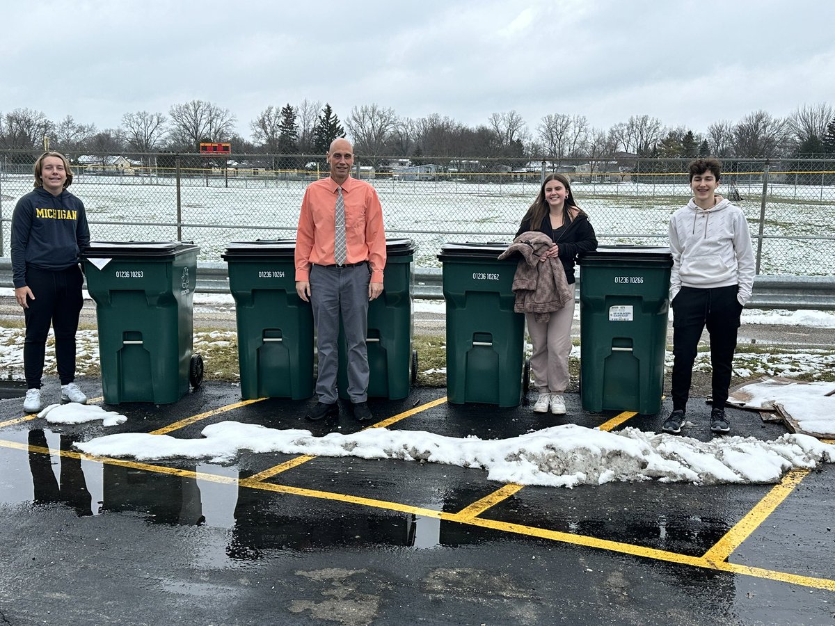 These outstanding individuals took a discussion and turned it into authentic action. Thank you Recycling ♻️ Team for your continued work to make a lasting positive impact on the world. Go Red Hawks!!! #Athens50 #OneTroy #AllHawksSoar