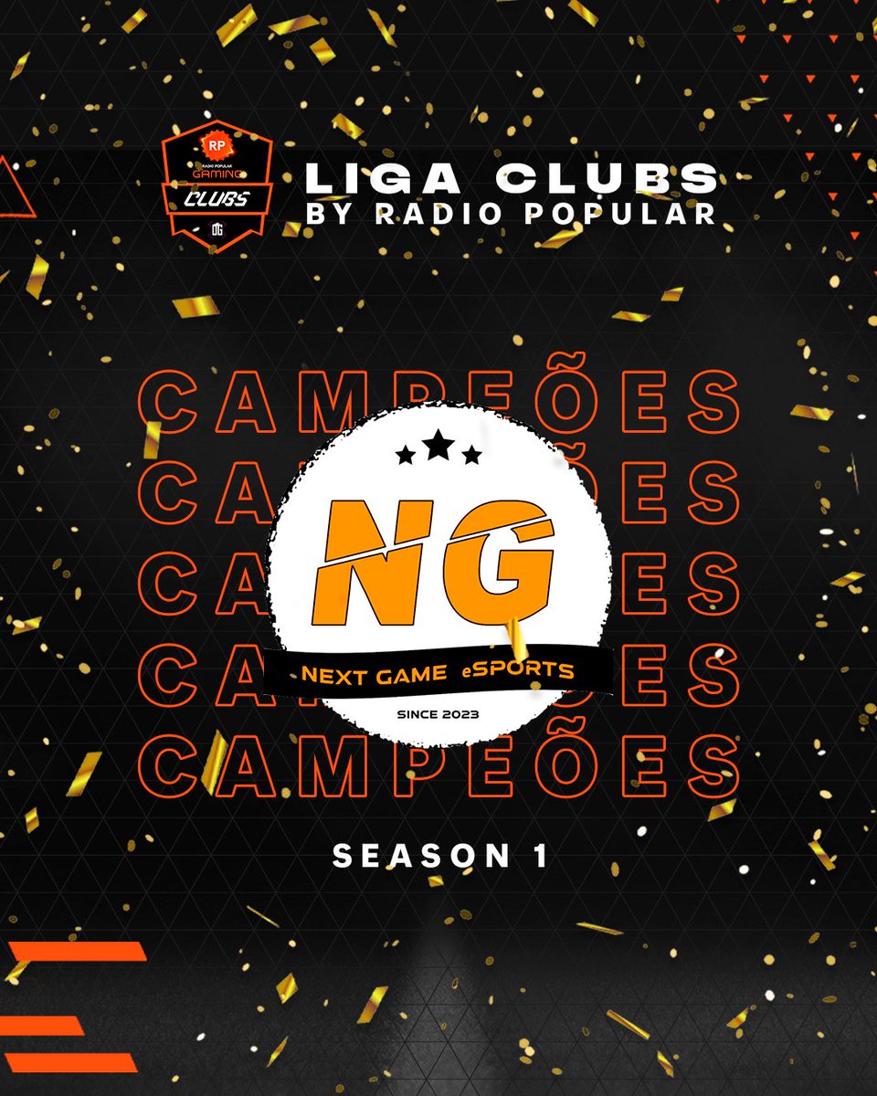 Liga Clubs by Radio Popular (@clubs_dotgaming) on Twitter photo Os 𝗡𝗲𝘅𝘁 𝗚𝗮𝗺𝗲 𝗘𝘀𝗽𝗼𝗿𝘁𝘀 são os 𝗖𝗔𝗠𝗣𝗘𝗢̃𝗘𝗦 da Season 1 da Liga Clubs by <a href="/radiopopularPT/">Radio Popular</a>!
Depois do 1º Lugar na fase regular, a limparem também o Playoff de Campeão! Que equipa! 🔥
Muitos parabéns! 👏 Os 𝗡𝗲𝘅𝘁 𝗚𝗮𝗺𝗲 𝗘𝘀𝗽𝗼𝗿𝘁𝘀 são os 𝗖𝗔𝗠𝗣𝗘𝗢̃𝗘𝗦 da Season 1 da Liga Clubs by <a href="/radiopopularPT/">Radio Popular</a>!
Depois do 1º Lugar na fase regular, a limparem também o Playoff de Campeão! Que equipa! 🔥
Muitos parabéns! 👏
