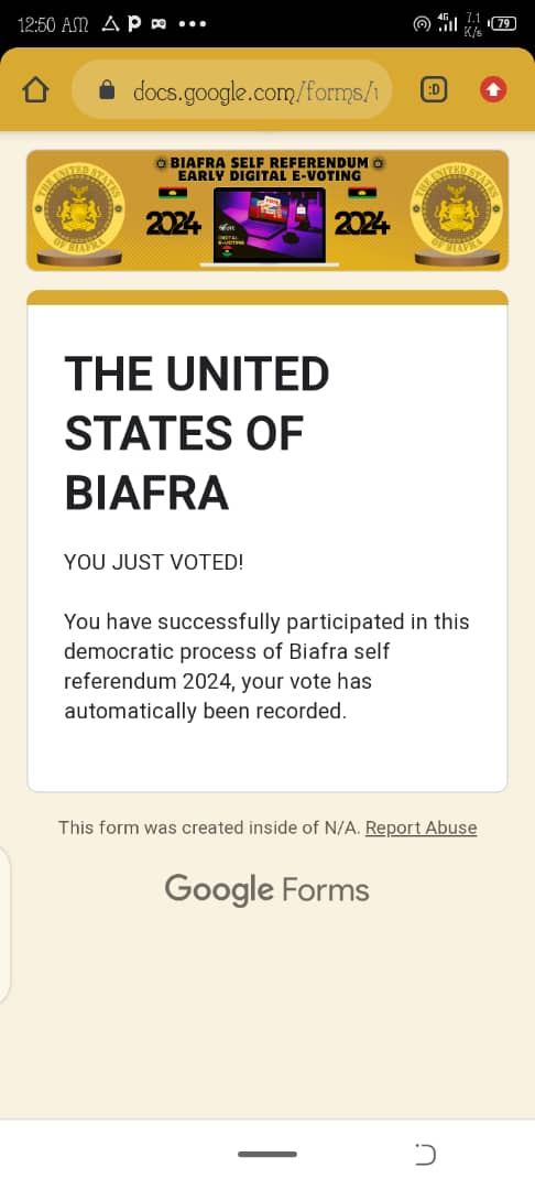 odogwuNwokeIke's tweet photo. Done ✊
#BiafraRefrendum
#castUrVote
#BiafranReferendum2024
#SimonEkpa https://t.co/51CWufb6SB