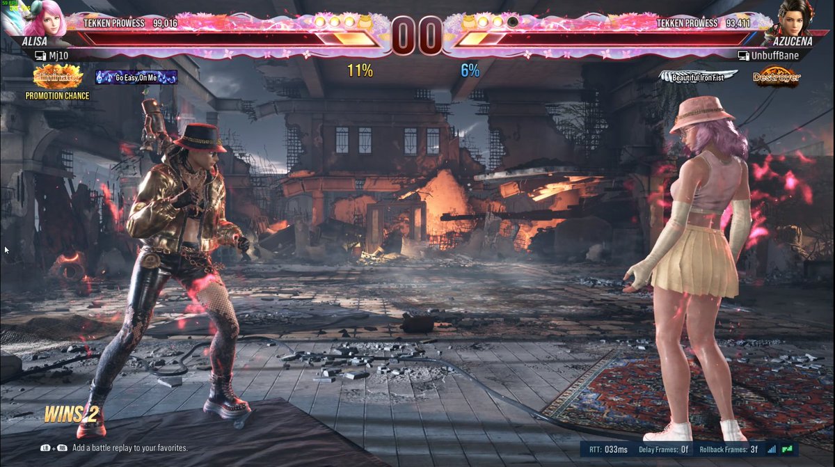 got red rank after a round 5 last hit game 😭 tekken is crazy