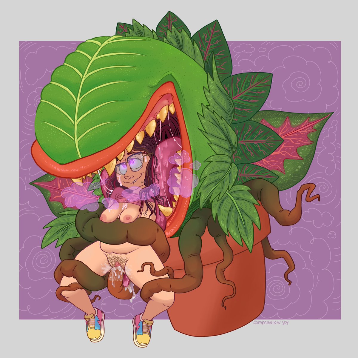 Insane self insert comm from @badapplessss !!! im so obsessed omgggg 💖😭💖😭💖😭💖😭