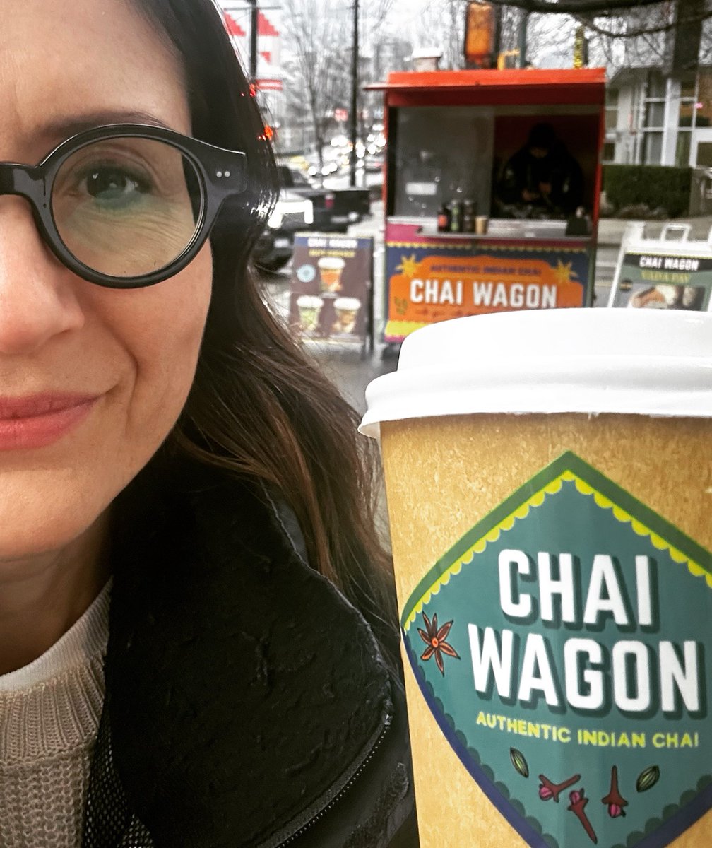 My final #teaforayear contest entry. Aside from enjoying tea any time of day with my favourite people, I love discovering new, delicious blends and supporting tea businesses. ⁦<a href="/chaiwagon/">Chaiwagon</a>⁩ is one my my fave Vancouver tea trucks! ⁦<a href="/CanadaTea/">Tea & Herb Assoc Canada</a>⁩ #teayourway #hotteamonth