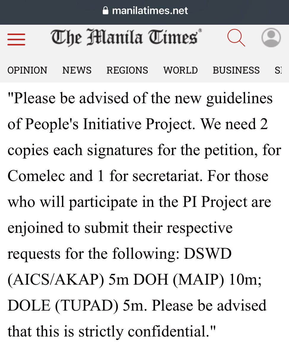 Kaya pla apaw sa proposed budget yung “ayuda”… Ipangtatapal pla sa mga kokontra? Mga PI tlga ang mga yawa!😟 ctto @bobitiglao