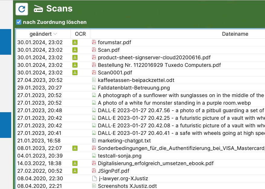 jlawyerorg's tweet photo. Die  letzte Erweiterung für #jlawyerorg 2.6 ist fertiggestellt: automatische  Texterkennung / OCR für PDFs im Scaneingang. Ab jetzt nur noch Tests und  Fehlerkorrekturen.
#opensource #kanzleisoftware https://t.co/q3FdzMksTg