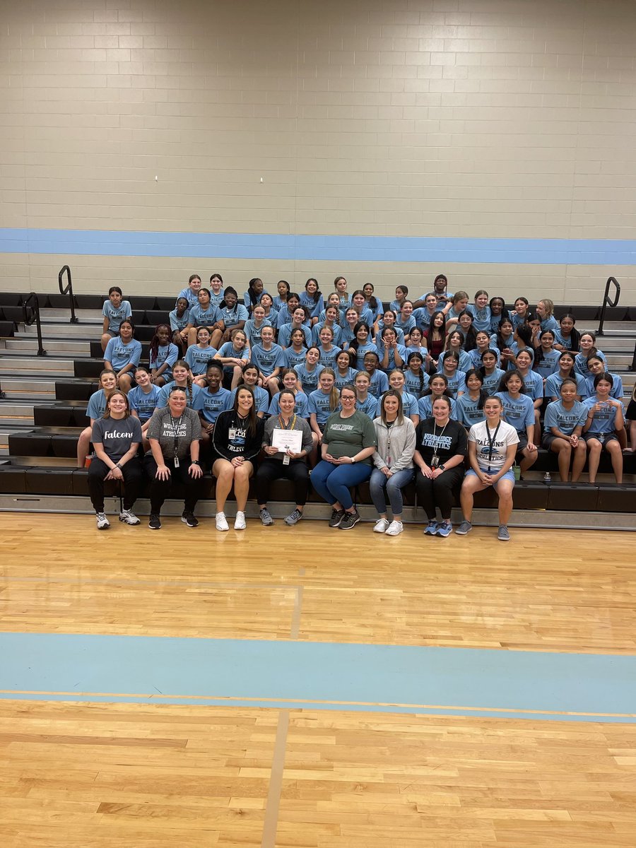 FalconAthletic4's tweet photo. Congrats to our very own Coach Courtney Mahle on being selected as New Caney ISD Coach of the Month! You are an amazing coach, mentor and leader! We appreciate everything you do for Woodridge! #falconsleadtheway #wfms_falcons #ncisd https://t.co/yDa9H84HTY