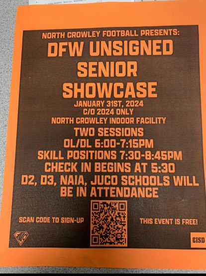 D1Nick_'s tweet photo. I will be attending the DFW UNSIGNED SENIOR SHOWCASE 2nd session https://t.co/odkCs9AANm