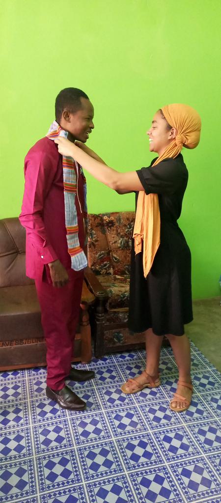 TiimobW's tweet photo. @USEmbassyGhana 
Miss Morgan Thomas, Fulbright ETA honoured me today with a beautiful sash she brought from Cote d'IVoire. The school also received a beautiful sash and  Map of Cote d'IVoire. 
Morgan, Thanks for the Honour!

#USDepartmentofState
#IREX
#ECA
#FETA
#USEmbassyGhana https://t.co/4r94OkwsDB