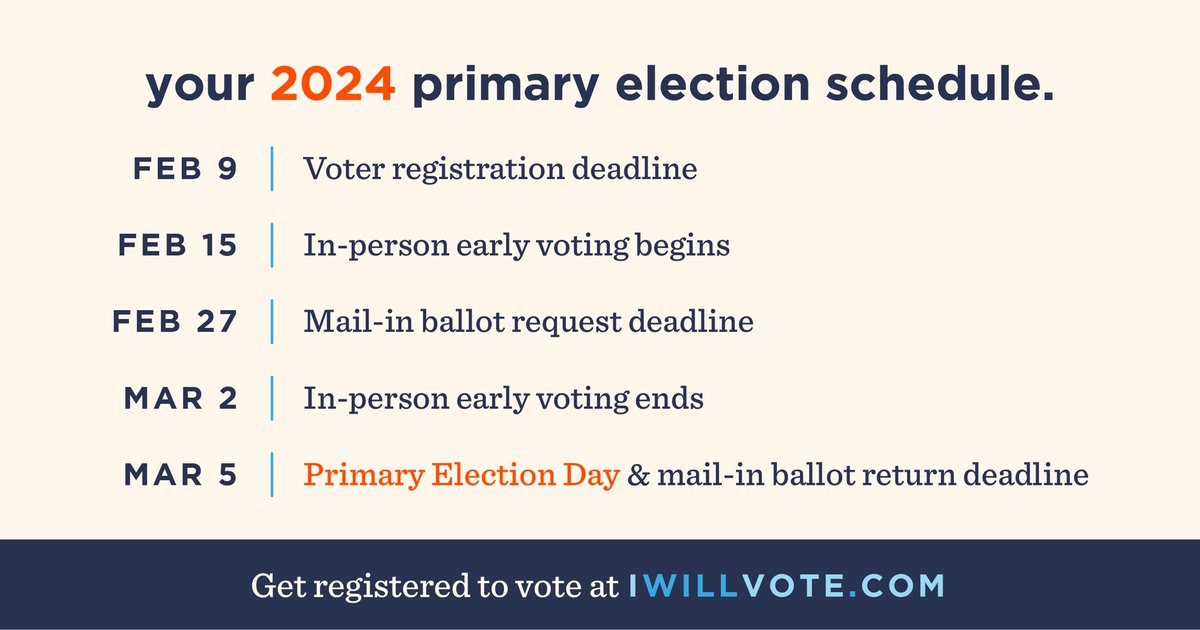The voter registration deadline is coming soon! Double-check that you, your family, your roommates, your friends, and your neighbors registered to vote at IWILLVOTE.COM. If you miss this deadline, you can still register to vote during early vote.
