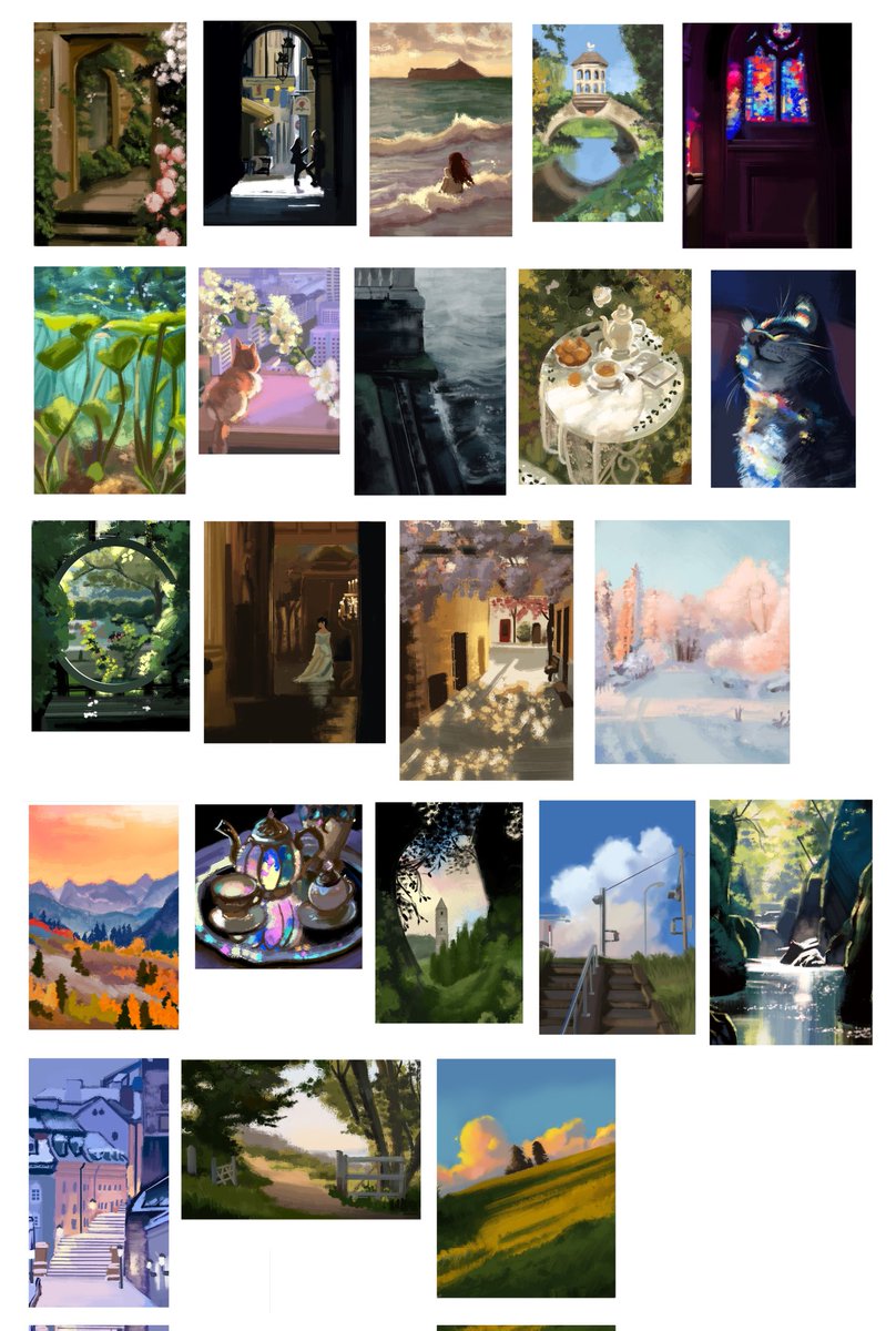 Did 30 minute studies throughout January, here's the compilation! :]